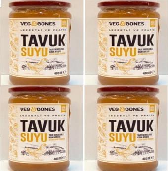 Veg&Bones Tavuk Suyu 480 Ml × 4 Adet