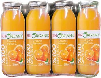 Benorganic Organik Portakal Suyu 12 X 250 Ml