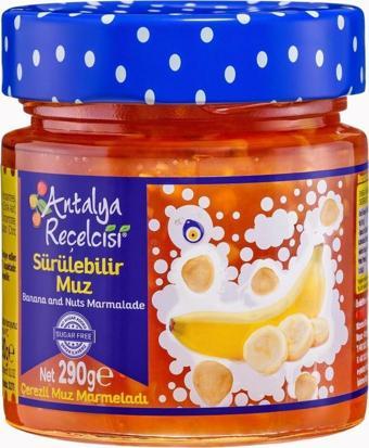 Antalya Reçelcisi Sürülebilir Çerezli Muz Marmeladı 290 Gr