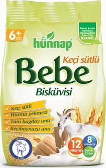 Hünnap Keçi Sütlü Bebe Bisküvisi 400Gr 4'Lü Set