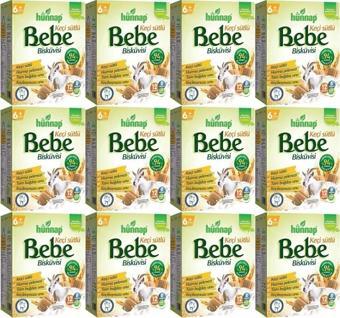 Hünnap Hunnap Bebe Bisküvisi Keçi Sütlü 400 Gr X 12 Adet