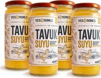 Veg&Bones Tavuk Suyu 480Mlx4 Adet