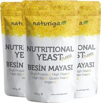 Naturiga Nutritional Yeast Besin Mayası - Glutensiz Ve Şeker Ilavesiz 100 G 3'Lü Fırsat Paketi