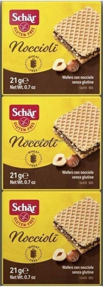 Schar Noccioli Fındıklı Kakaolu Gofret 3X21 Gr