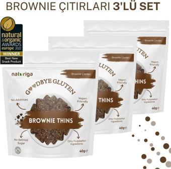 Naturiga 3'Lü Naturiga Glutensiz Brownie Kraker 40 Gr