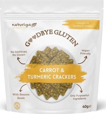 Naturiga Havuçlu Zerdeçallı Kraker 40 Gr - Aromasız