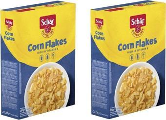 Schar Corn Flakes Glutensiz Sade Mısır Gevreği 250 G 2 Adet