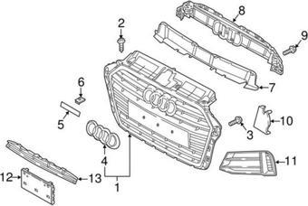 Audi A3 2017  Panjur Tutucu  (Oem No:8V3853949)