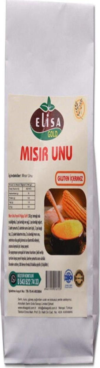 Elisa Gold Glutensiz Mısır Unu 500Gr