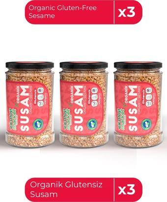 Ekoloji Market Organik Glutensiz Susam 100 Gr X3 / Organic Gluten-Free Sesame 100 Gr X3