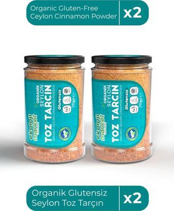 Ekoloji Market Organik Glutensiz Seylon Toz Tarçın 70 Gr X2 / Organic Gluten-Free Ceylon Cinnamon Powder 70 Gr X2