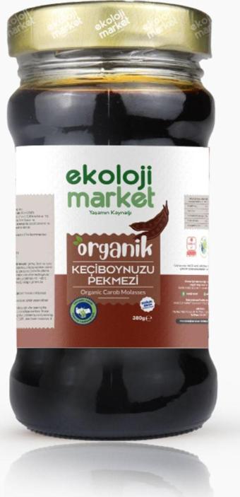 Ekoloji Market Organik Soğuk Sıkım Keçiboynuzu Pekmezi 380 Gr