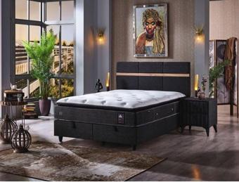 Tutku Yatak Roma Torba Ve Paket Yaylı Pedli 4 Mevsim Ortopedik Yatak+Baza+Baza Başlığı