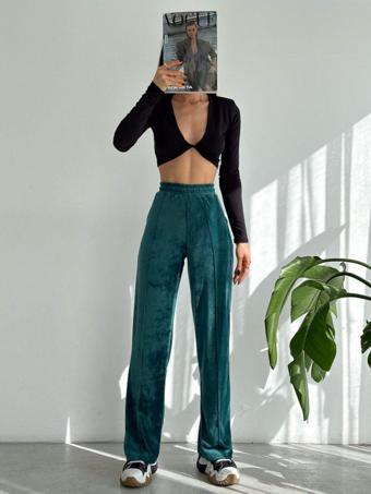 Winmoda Geniş Paça Kadife Pantolon Max Boy / Wıde Leg Velvet Pants