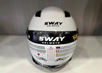 KASK SWAY SW 765 Gloss White ÇENESİZ