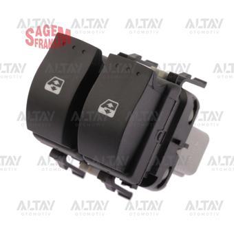 Cam Açma Düğmesi Megane Iı Ön Sol Gri Çiftli (Oem No:8200315042)