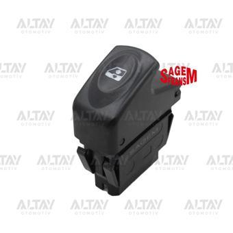 Cam Açma Düğmesi Clio / Kangoo Siyah Tekli 5 Fiş (Oem No:7700838100)