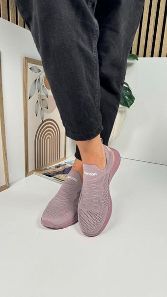Allyup Günlük Unisex Sneaker Slip-On Nefes Alabilen Hafif Yürüyüş Bağcıksız Esnek Spor Ayakkabı 041F