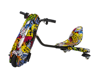 Drift Car Elektrikli Kaykay Drift Scooter Bluetoothlu Grafity Desenli Kasa D01