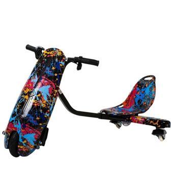 Drift Car Elektrikli Kaykay Drift Scooter Bluetoothlu Grafity Desenli Kasa D26