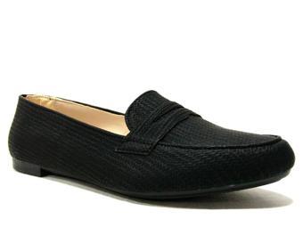 Sedef Siyah Loafer Anatomik Comfort Babet