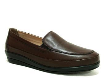 Dr.ongo Kahverengi Hakiki Deri Jelli Ortopedik Comfort Ayakkabı