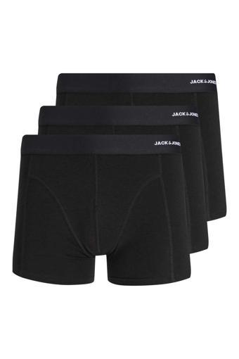 Jack&Jones Erkek 3'lü Boxer 63412198852 Siyah