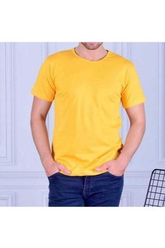 Fires Giyim Erkek Bisiklet Yaka Basic Tshirt