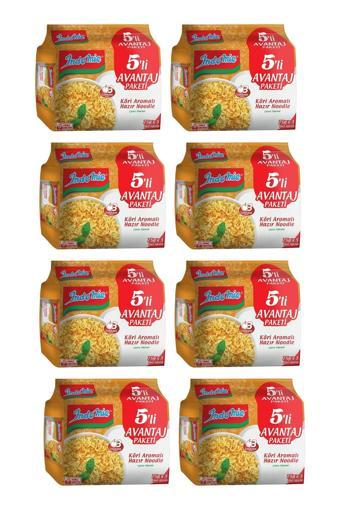 Indomie Hazır Noodle Körili 75gr X 5 Li Avantaj Paket X 8 Adet