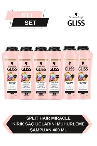 Schwarzkopf Gliss Split Hair Miracle Şampuan 6 x 400 ML