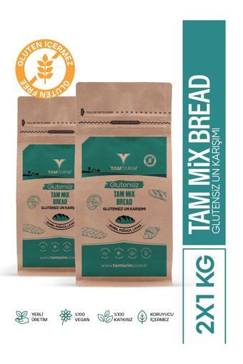 Tam Tarım 2'Li Tam Mix Bread Glutensiz Un Karışımı – (Ekmek, Poğaça, Lavaş)