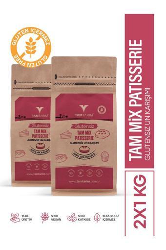Tam Tarım 2'Li Tam Mix Patisserie Glutensiz Un Karışımı – (Pasta, Kek, Kurabiye)