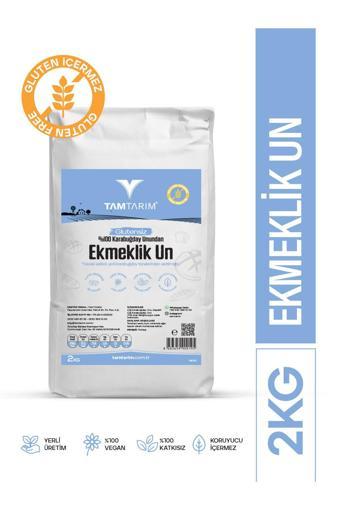 Tam Tarım Glutensiz %100 Tam Çiğ Karabuğday Unundan Ekmeklik Un 2 Kg