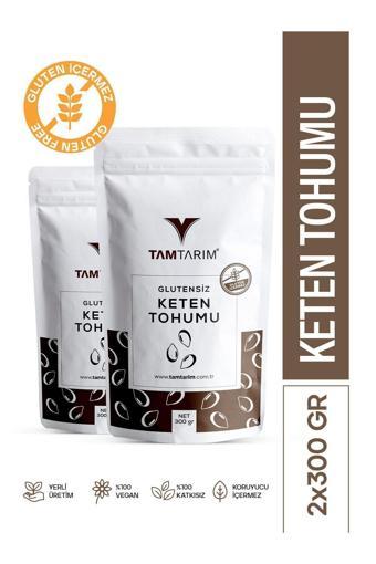 Tam Tarım 2 Adet - Glutensiz Keten Tohumu 300 Gr