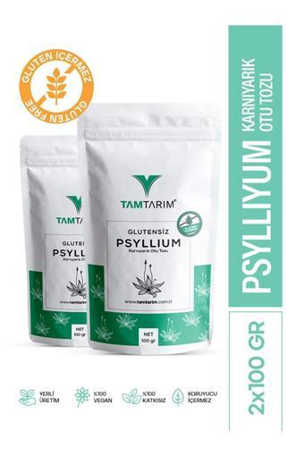 Tam Tarım 2 Adet - Glutensiz Psyllium (Karnıyarık Otu Tozu) 100 G