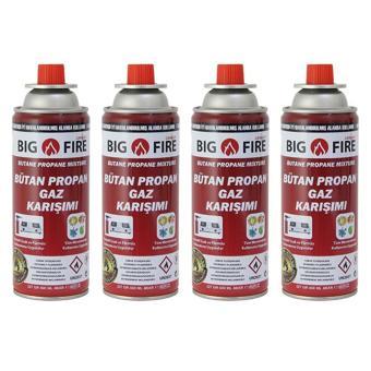 Big Fire Power 227gr Valfli Gaz Kartuşu Dörtlü Set