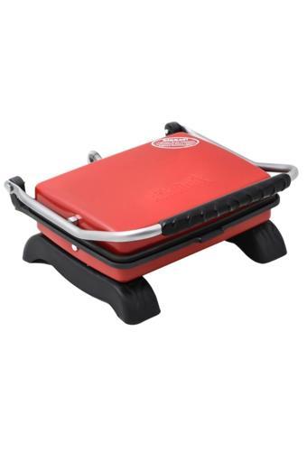 Regron Organik Pik Demir Döküm Kaplamasız & Anti Kanserojen Ev Tipi Tost Makinası Dkmx Red 1800W + Fırça