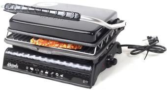 Dökümix Ultra Plus Organik Demir Döküm Izgara& Tost Makinası Siyah Izgara Aparatlı,Fırçalı,Yağdanlık