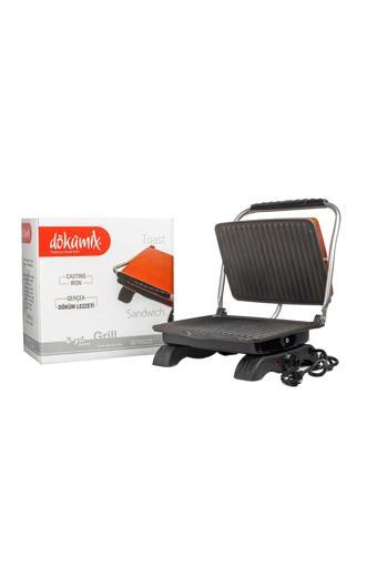 Dökümix Siyah  Döküm Organik Tost Makinesi 1800W Ev Tipi