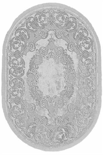 İpek Oval Halı Sardes Koleksiyonu 6201 Gri