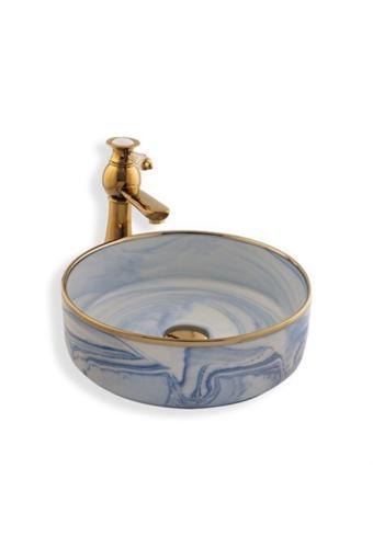 Lena E-7024 Tezgah Üstü Porselen Lavabo