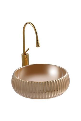 Lena Tezgahüstü Lavabo (Altın) E-4161A