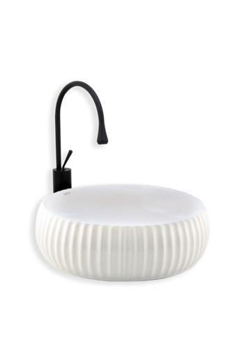 Lena E-4161 Tezgah Üstü Porselen Lavabo
