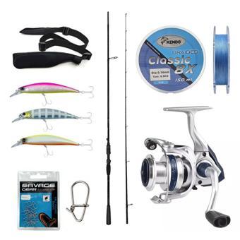 Yek Outdoor Spin Olta Seti Okuma Psycho Stick Game 274cm Ex-Fast 15-40gr 2 Parça Olta Kamışı&Okuma ARIA-C4000a Olta Maki