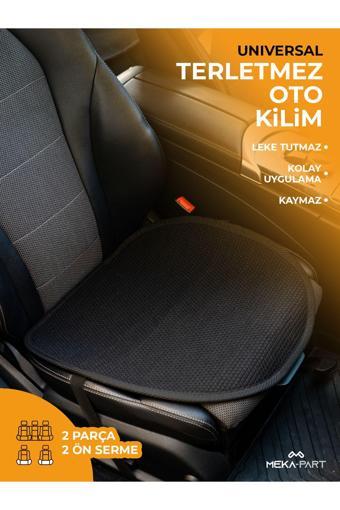 Trend Oto Koltuk Koruyucu Kılıf 2 Parça Serme Sadece Ön Universal Siyah