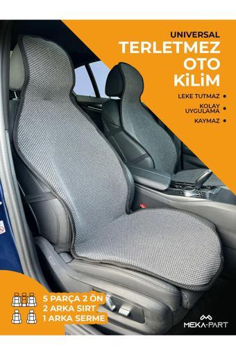 Trend Oto Koltuk Koruyucu Kılıf 5 Parça Universal Füme 2+3 %100 Pamuk