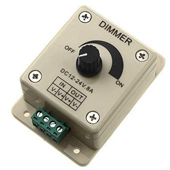 DC Dimmer 12V-24V LED Ayarlayıcı 5050 3528 LED Şerit için Manuel LED Dimmer 12-24V 8A Dc Dimmer