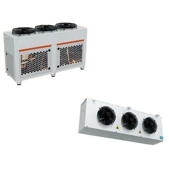 15 Hp Dorin Yarıhermetik Motor Grubu, 3 Fanlı Evaporatör Takım -5°C Çalışma