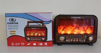 Everton Rt-754  Bluetooth Fm-Usb-Tf-Aux  Şarjlı Nostaljik Radyo