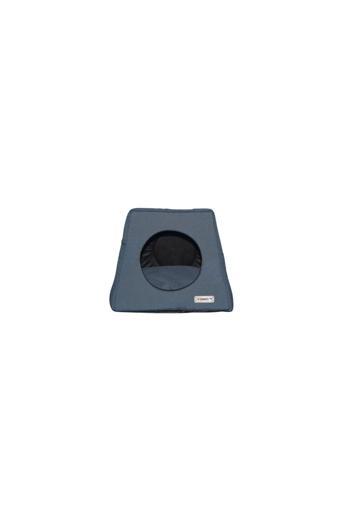 Samarco Grı Kedi Yatağı - Kedi Evi - 3 Fonksiyonlu - Katlanır - Kedi Mağara - Trio Minderi